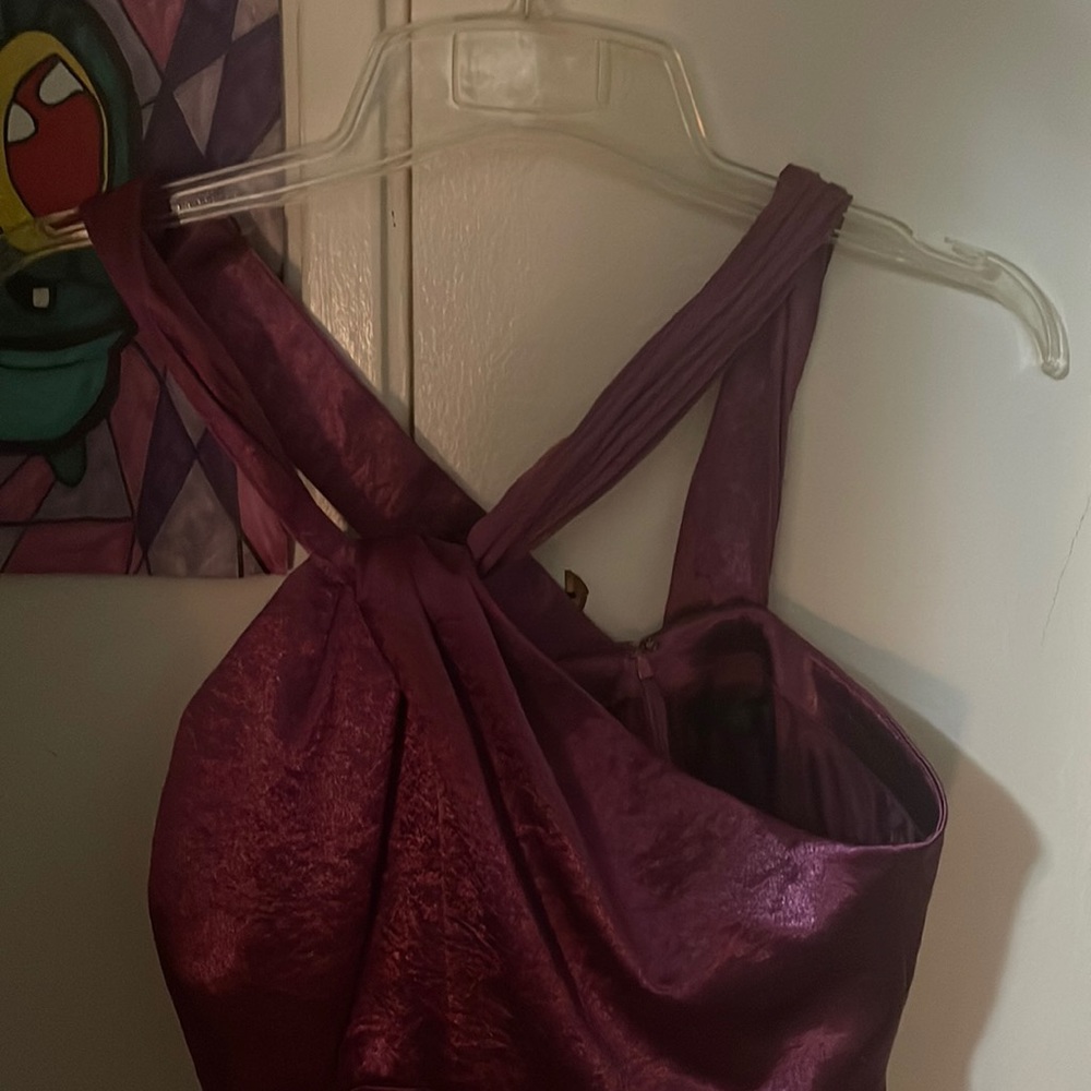 Plum colored satin dress! Size 10! The Limited Event!